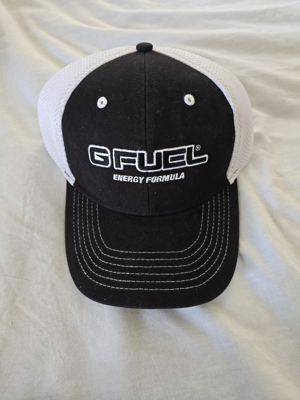 Gfuel Black & White Mesh Trucker Hat